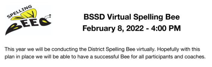 Spelling Bee 2/8/22 4 pm
