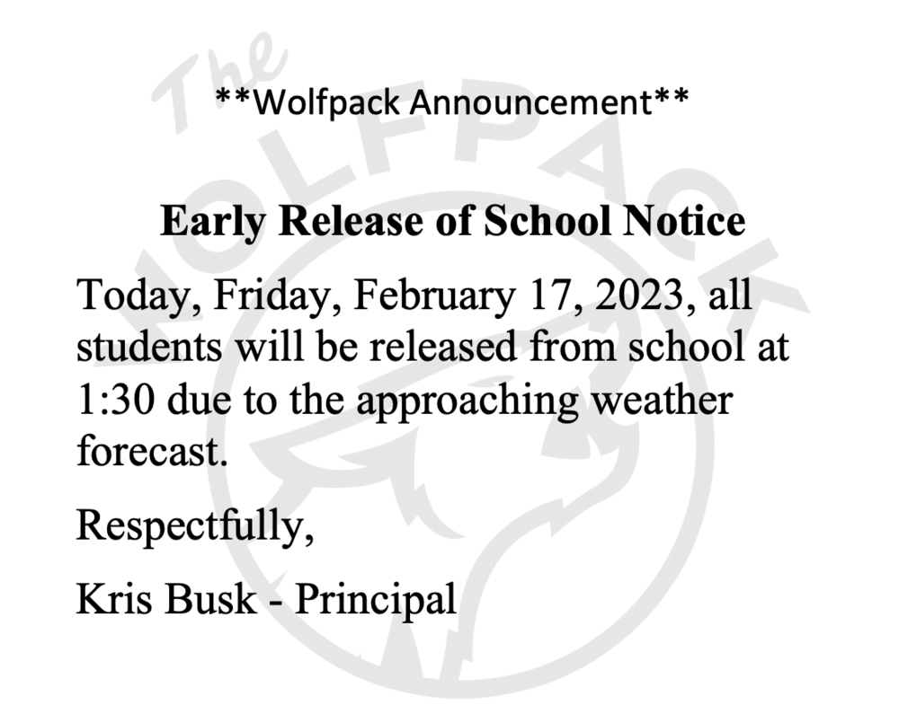 Wolfpack Announcement!
