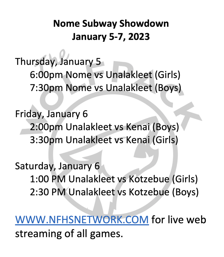 UNK Game Schedule - Subway Showdown