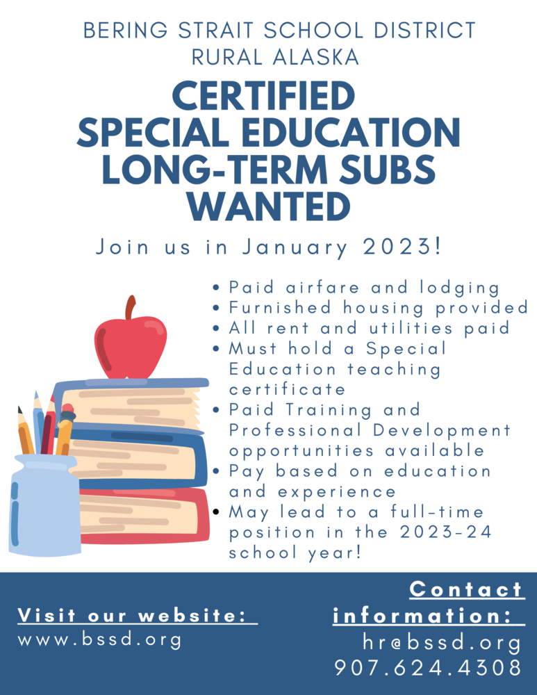 Long term Special Education Substitutes needed