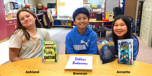 Grades 5/6 Battle of the Books team the Stebbins Bookworms