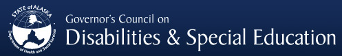 State of Alaska, Development of Health and Social Services Logo, Governor's Council on Disabilities & Special Education
