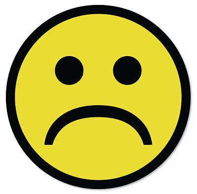 A sad face emoji