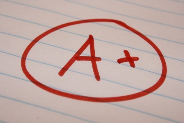 An image of an A plus grade