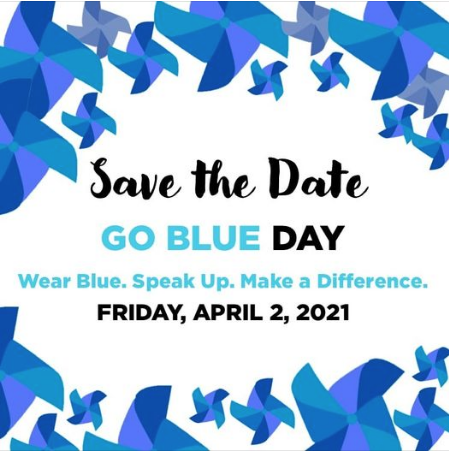 A "Go Blue Day" flyer