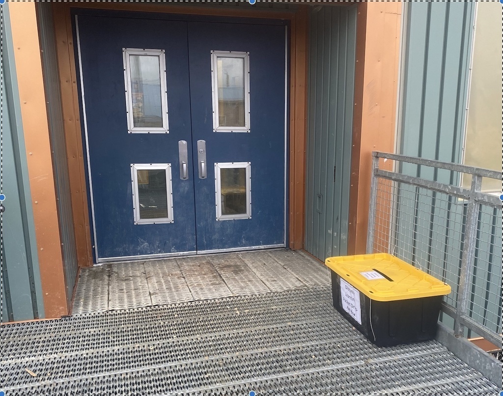 Drop-box by front door