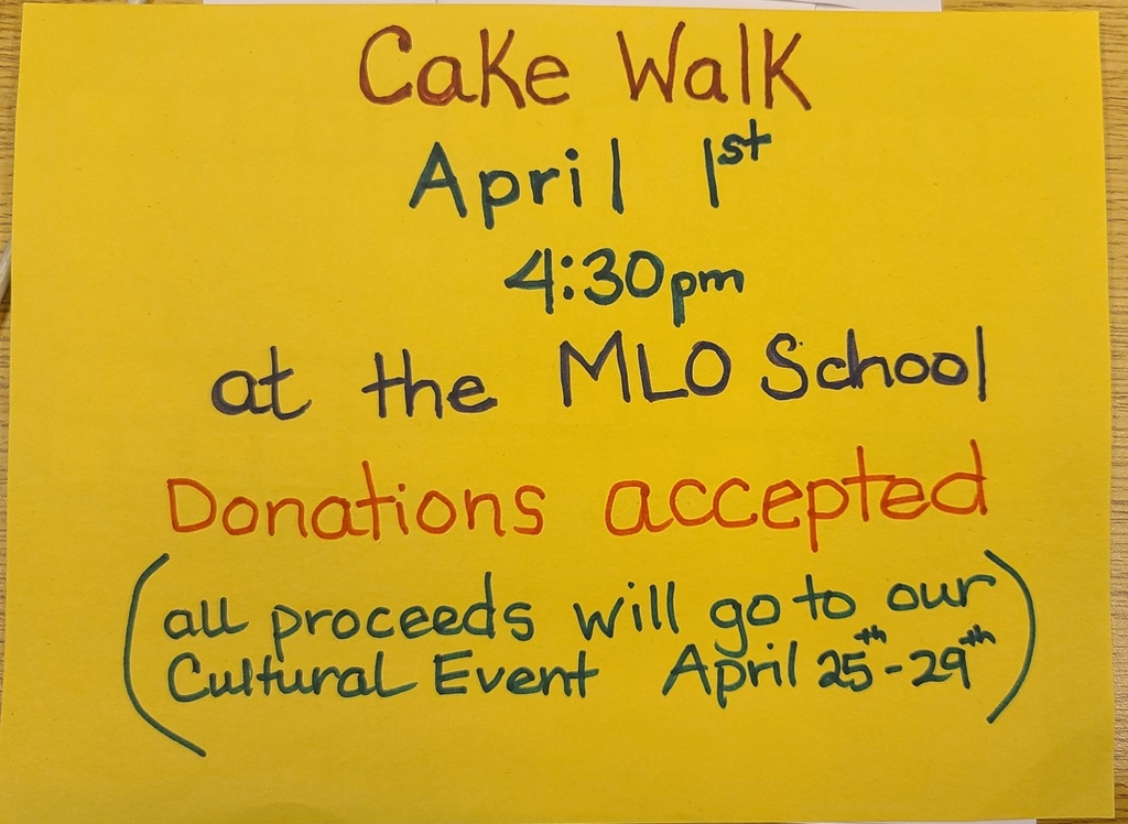 A copy of a "Cake Walk" flyer.