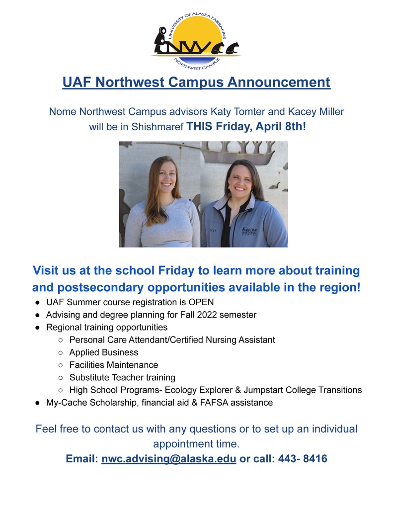 UAF Northwest Campus visits Shishmaref School