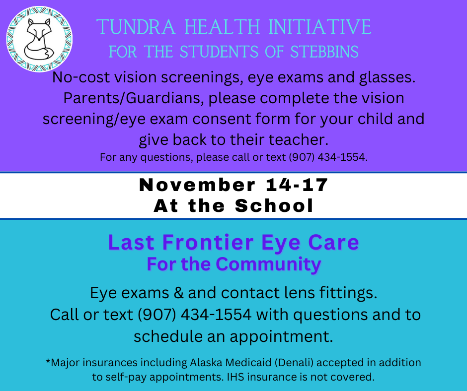 Eye care for students and for the community this week.