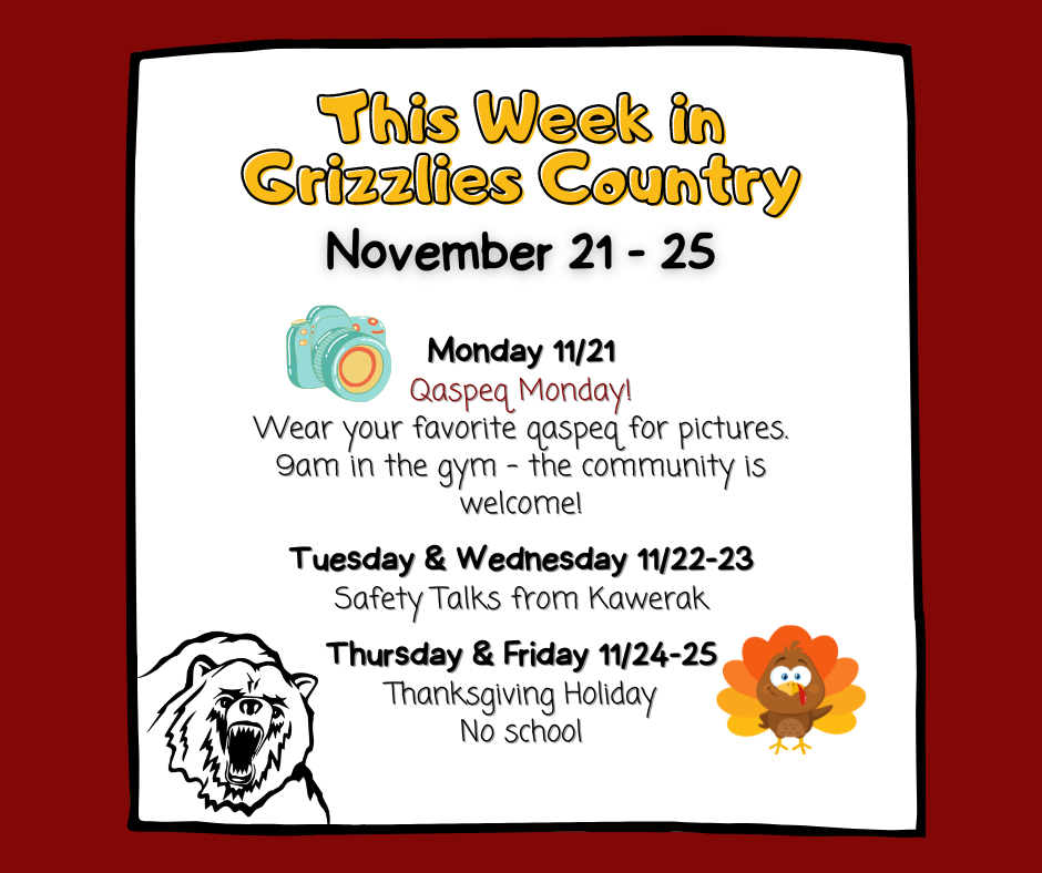 This week in Grizzlies Country - Take your picture in your favorite qaspeq Monday morning in the gym!