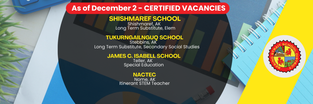 As of December 2 - Certified Vacancies