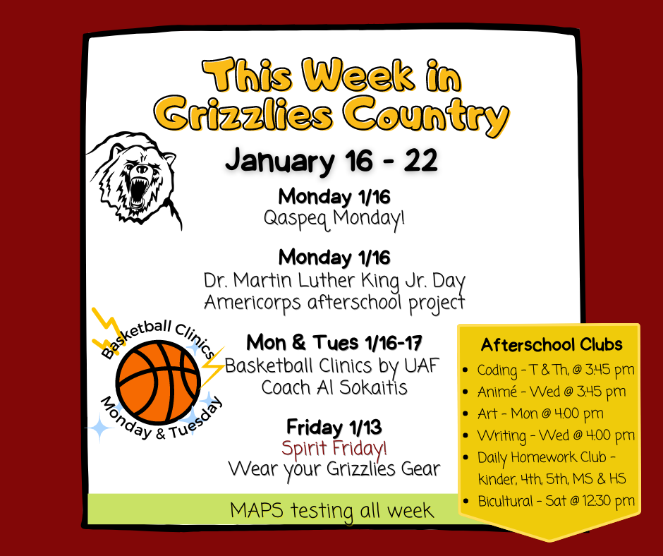 January 16-22 in Grizzlies Country