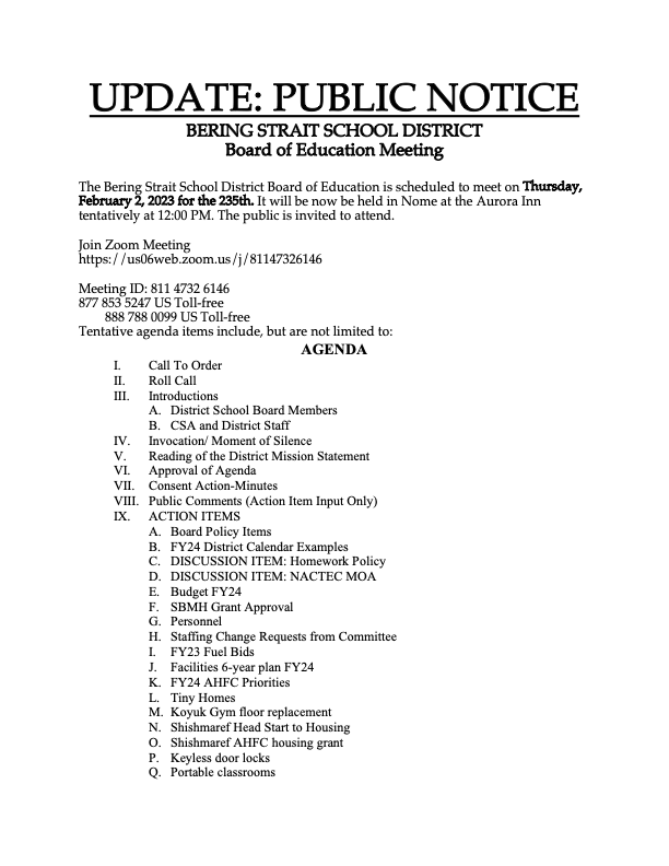 BSSD 235th Board of Education Public Notice_PG1