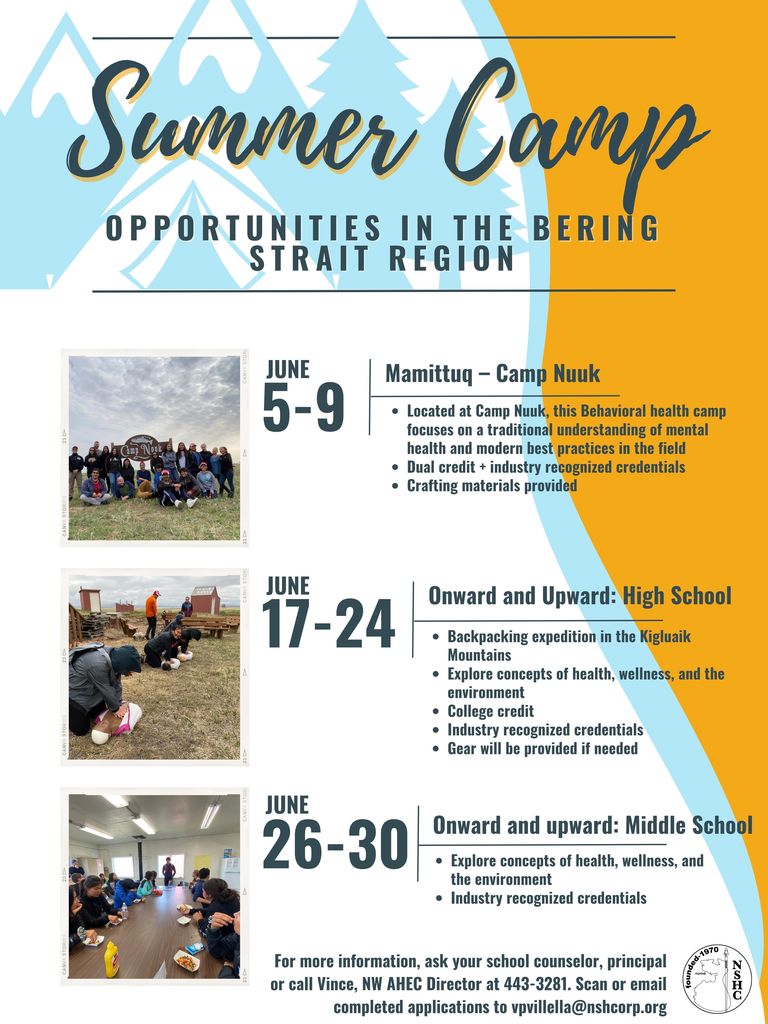 NSHC Summer camp flyer