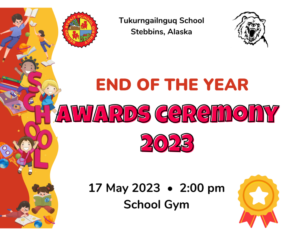 Awards ceremony for Students - Wed, May 17, 2023 in the school gym.
