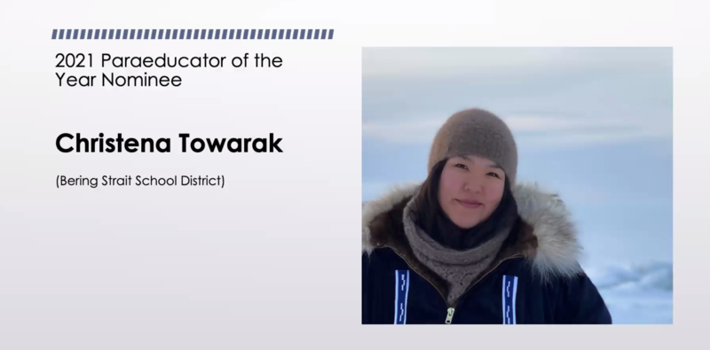2021 Paraeducator of the Year Nominee: Christina Towarak, Bering Strait School District