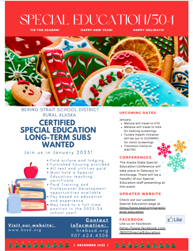 December 16, 2022 Friday Fun Facts! Bering Strait School District